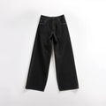 Black Wide-Leg Denim Jeans - High Waisted Relaxed Fit